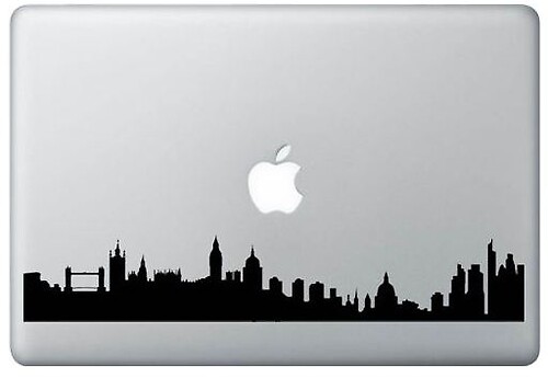 London Skyline Laptop MacBook ଡେକାଲ୍ ଷ୍ଟିକର୍
