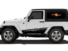 JEEP Decal Sticker splash side rocker door graphics 07-23 Wrangler JK 2 door 2