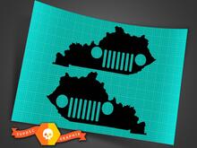 Any US state USA  patriotic Decal Sticker for JEEP Wrangler Rubicon door all colors 4