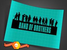 Band of Brothers U.S. Army 101st Airborne Division Decal Stickers all colors 7inch wide 2