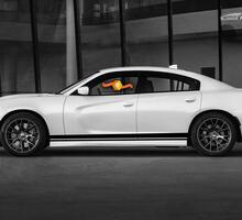Dodge Charger Script Rocker Stripe side Band Decal Sticker Hemi Daytona RT GT Mopar graphics fits to models 2006-2020 2