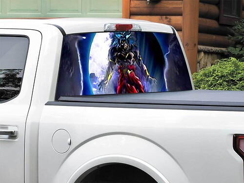 Broly Dragon Ball Z Legendary Super Saiyan Rear Window Decal Sticker Pick-up Truck SUV Car any size