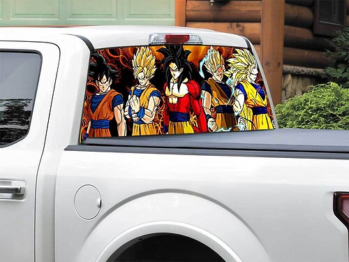 Anime Dragon-Ball Dragon-Ball-Z Goku Super-Saiyan 4 රියර් විනෝදා මස්ටර් පිකප් ට්‍රයක් SUV කාර් ඕනි තරමට
