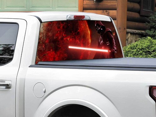 Darth Vader Movie Rear Window Decal Sticker Pick-up Truck SUV Car any size
