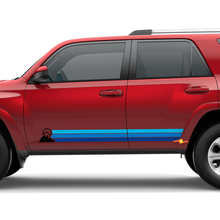 Heritage Retro Rocker Panel Stripes Mountains Decal Sticker for Toyota 4Runner 2