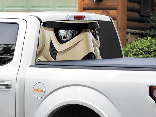 Galactic Empire Stormtrooper Rear Window Decal Sticker Pick-up Truck SUV Car any size 