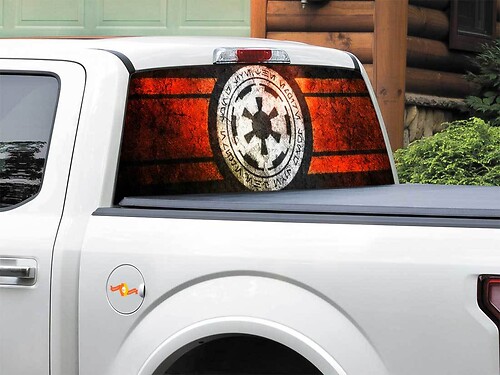 Galactic Empire Rear Window Decal Sticker Pick-up Truck SUV Car any size 