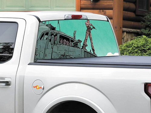 Mad Max Fury Road Comics Rear Window Decal Sticker Pick-up Truck SUV Car any size

