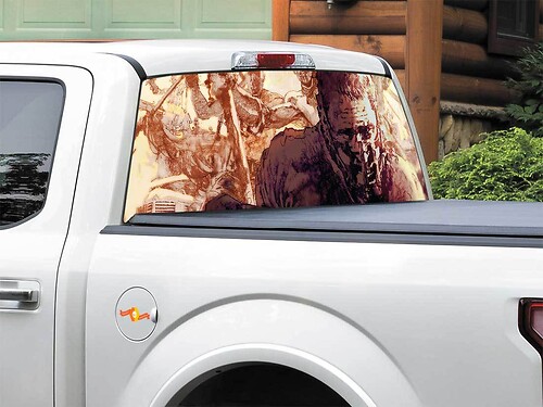 Mad Max Fury Road Art Rear Window Decal Sticker Pick-up Truck SUV Car any size
