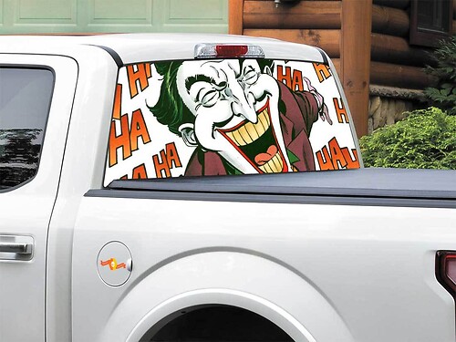 Joker killing joke Rear Window Decal Sticker Pick-up Truck SUV Car any size