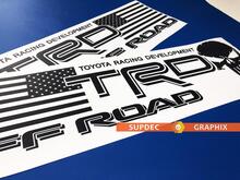 Pair of TRD USA Punisher Bed Side OFF ROAD EDITION Sticker Decal - Vinyl Sticker Decal Outdoor vinyl 2