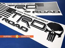 Pair of TRD USA Punisher Bed Side OFF ROAD EDITION Sticker Decal - Vinyl Sticker Decal Outdoor vinyl 3