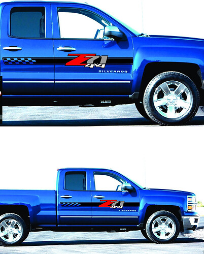 2 - Z71 Off Road Decals - stickers Parts Chevy Silverado GMC Sierra 4x4 2010-2021