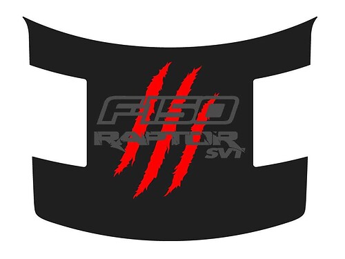 FORD RAPTOR F-150 SVT CON Claw Deep Scratches HOOD Vinilo Gráfico calcomanías pegatinas se adapta a modelos 2010-2014
