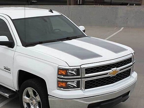 Chevy Silverado Rally Racing hood and tailgate Graphic decals stickers fits models 2013-2015
