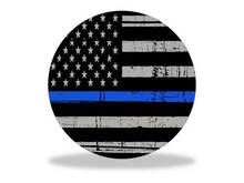 Toyota Tundra TRD 4X4 bed Gas Cap Fuel US flag blue line Graphic decals stickers fits models 2014-2016
 2