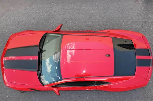 Chevrolet Camaro Hood and Trunk Stripes Graphic decals stickers fits models 2010-2013