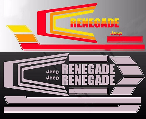 1976  - 1984 Jeep Renegade CJ5 CJ7 Stickers Decals graphics 