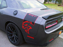 Dodge Challenger Charger SRT Hellcat Stripe Hell Cat Vinyl Sticker Decal Graphic 2 Colors 3