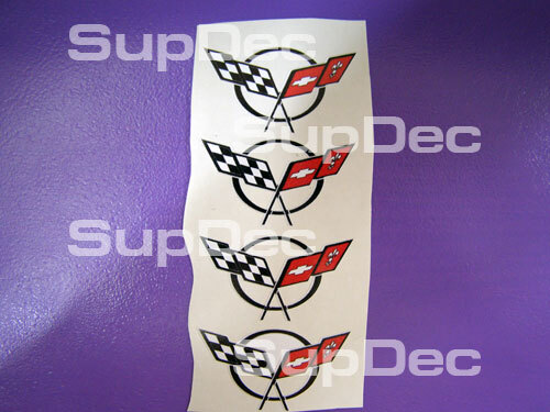 corvette c5 4 Stickers Decals Corvette C5 Wheel Center Cap Decal Set of 4