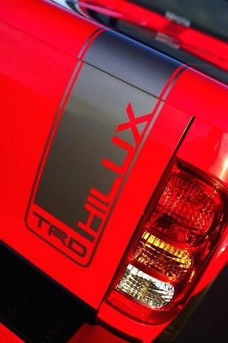 Hilux Toyota Racing Development TRD tailgate stripe Graphic decal sticker