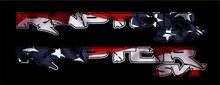 Ford F150 Raptor 2017 USA Flag  AMERICAN FLAG STYLE side bed graphics decal sticker 2