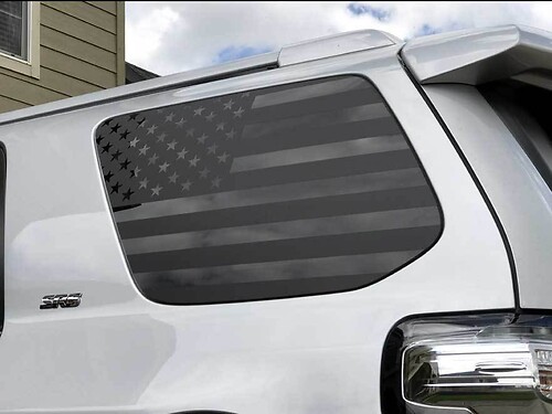 Toyota 4Runner American Flag Side Quarter Window Sticker Decal Fits 2010 - 2017 5th Gen