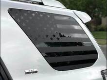 Toyota 4Runner American Flag Side Quarter Window Sticker Decal Fits 2010 - 2017 5th Gen 2