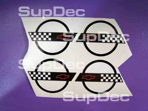 4 corvette c4 Wheel center cap Stickers Decals