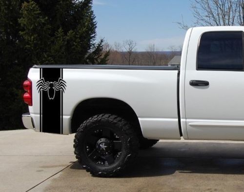 Venom Spider Truck Bed Stripe Sticker Decal Set 2 Chevy Dodge Nissan Toyota Ford GMC