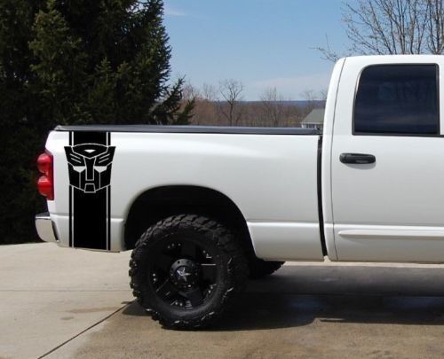 Transformers ଟ୍ରକ୍ ବେଡ୍ ଷ୍ଟ୍ରାଇପ୍ ଷ୍ଟିକର୍ ଡିସାଲ୍ ସେଟ୍ 2 ଚେଭି ଡୋଜ୍ ନିସାନ୍ ଟୋୟୋଟା ଫୋର୍ଡ୍ ଜିଏମ୍ସି #1
