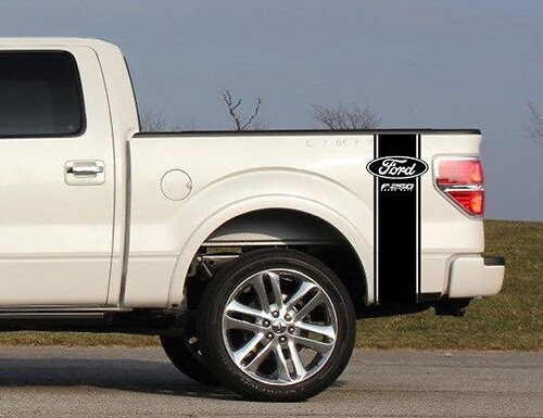 Custom Truck Bed Stripe Sticker Decal Set of (2) for Ford F-250 Super Duty Pickup