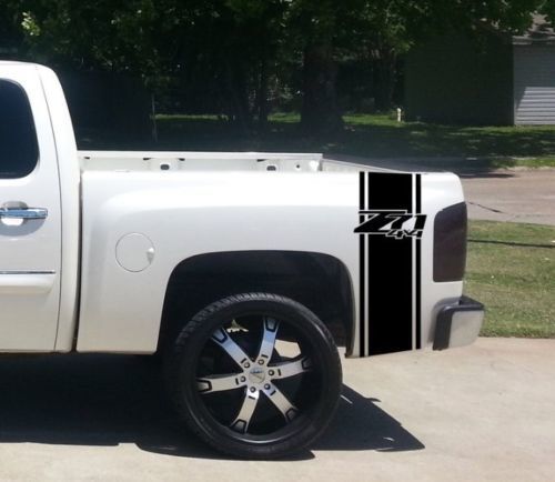 Custom Truck Chevrolet Z71 4x4 Bed Stripe Sticker Decal Set of (2) for Chevy Pickup