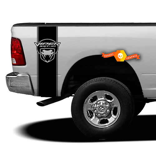 04 05 06 Dodge Ram Pickup Srt-10 Viper V10 Bed Stripe Decal Sticker