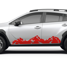 Rally Racing Side Rocker Panel Mountains Graphics Universal Stickers Decals fit Suba crosstrek 2