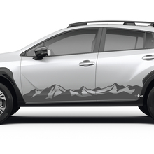 Side Doors Rocker Panel Vinyl Stickers Decals Mountains decal kit for Suba Crosstrek 3