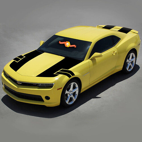 2010 2011 2012 2013  - 2020 Chevy Camaro Hood to Fender Rally Racing Stripes Trunk Sticker Decal kit