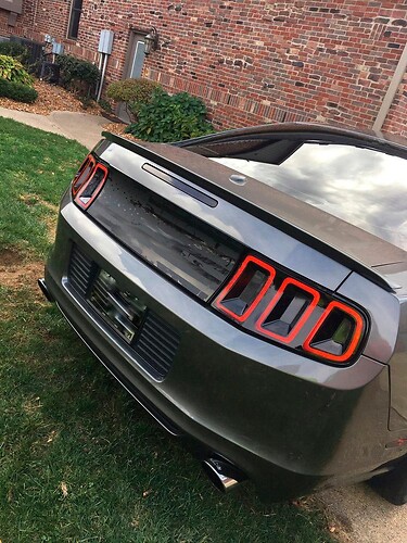 Battered American Flag Decklid Vinyl Sticker Decal