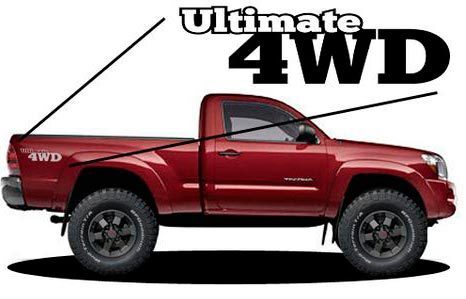Ultimate 4wd - Bedside Stickers Decals
