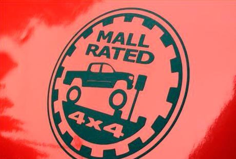 Toyota Tacoma Mall Rated Sticker Decal
