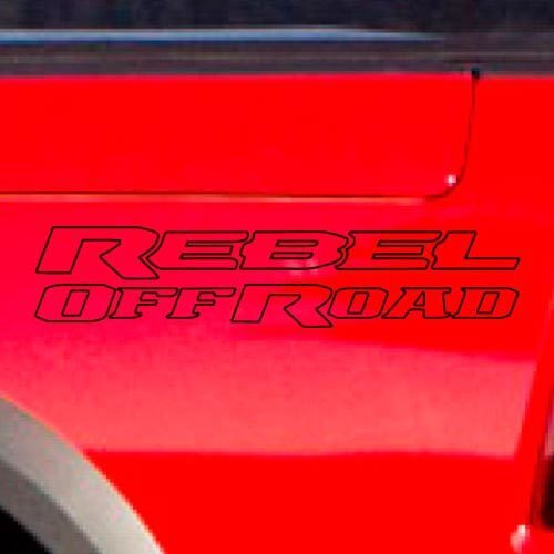 Dodge Ram Rebel Logo Side Flare Truck Vinyl Sticker Decal Graphic Off Road Bed Pickup