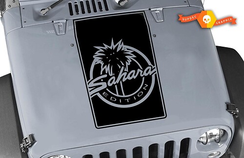 Hood Blackout Decal Set Stickers Decals Vinyl Graphic JEEP WRANGLER