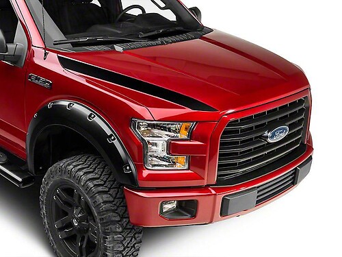 Ford F-150 Black Hood Accent Stickers Decals any colors