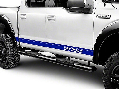 Rocker Stripes w/ Off Road Lettering Sticker Decal