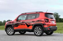 Jeep Renegade Technical Grunge Stripe Sticker Graphic Vinyl Decal Sticker Side 2