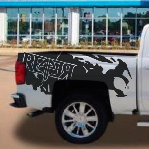 Chevrolet Reaper Side Splash Bed Logo Truck Vinyl Sticker Decal Graphic