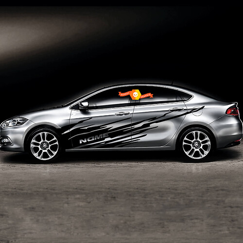 2013-2017 Dodge Dart Ripped Graphic Kit