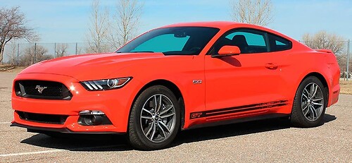 2015- 2017 Ford Mustang Breakup Vinyl Rocker Stripe Graphic Kit