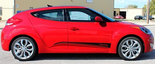 Strike Graphic decal stickers Kit fit to 2011-2017 Hyundai Veloster