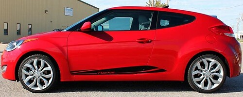 Mentum Graphic decal stickers Kit fit to 2011-2017 Hyundai Veloster